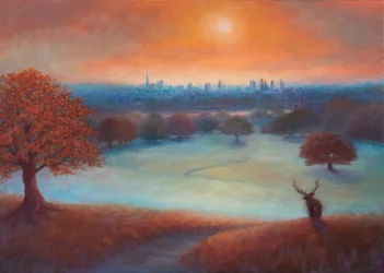 Vista della città di Londra da Richmond Park, 2017
